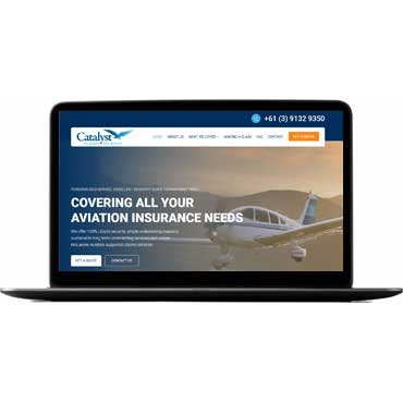 Website Design & SEO for Catalyst Aviation Insurance